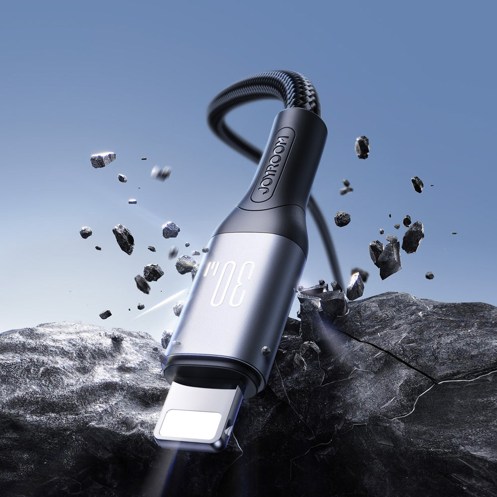 Joyroom S-A28 Flash Series 30W USB-C - Lightning kabel 1m - sort