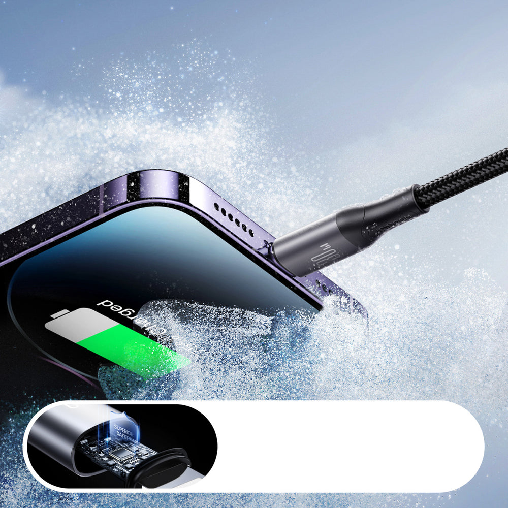 Joyroom S-A28 Flash Series 30W USB-C - Lightning kabel 1m - sort