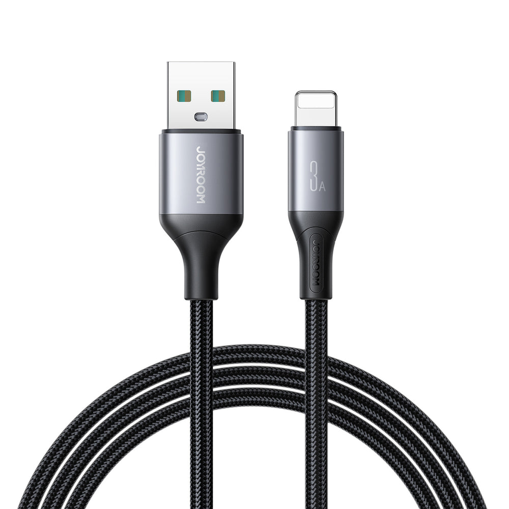 Joyroom S-A28 Flash Series 3A USB-A - Lightning kabel 1m - sort