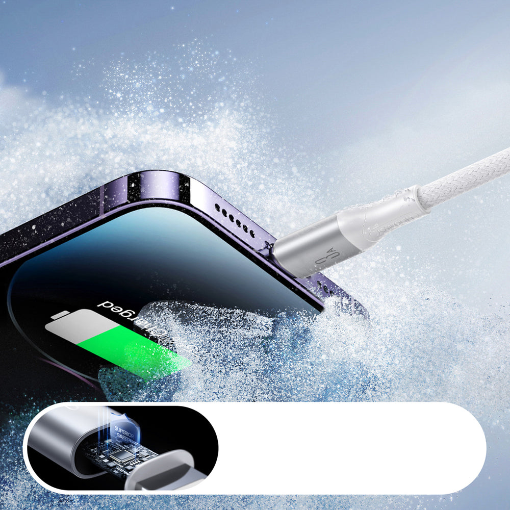 Joyroom S-A28 Flash Series 3A USB-A - Lightning kabel 1m - hvid