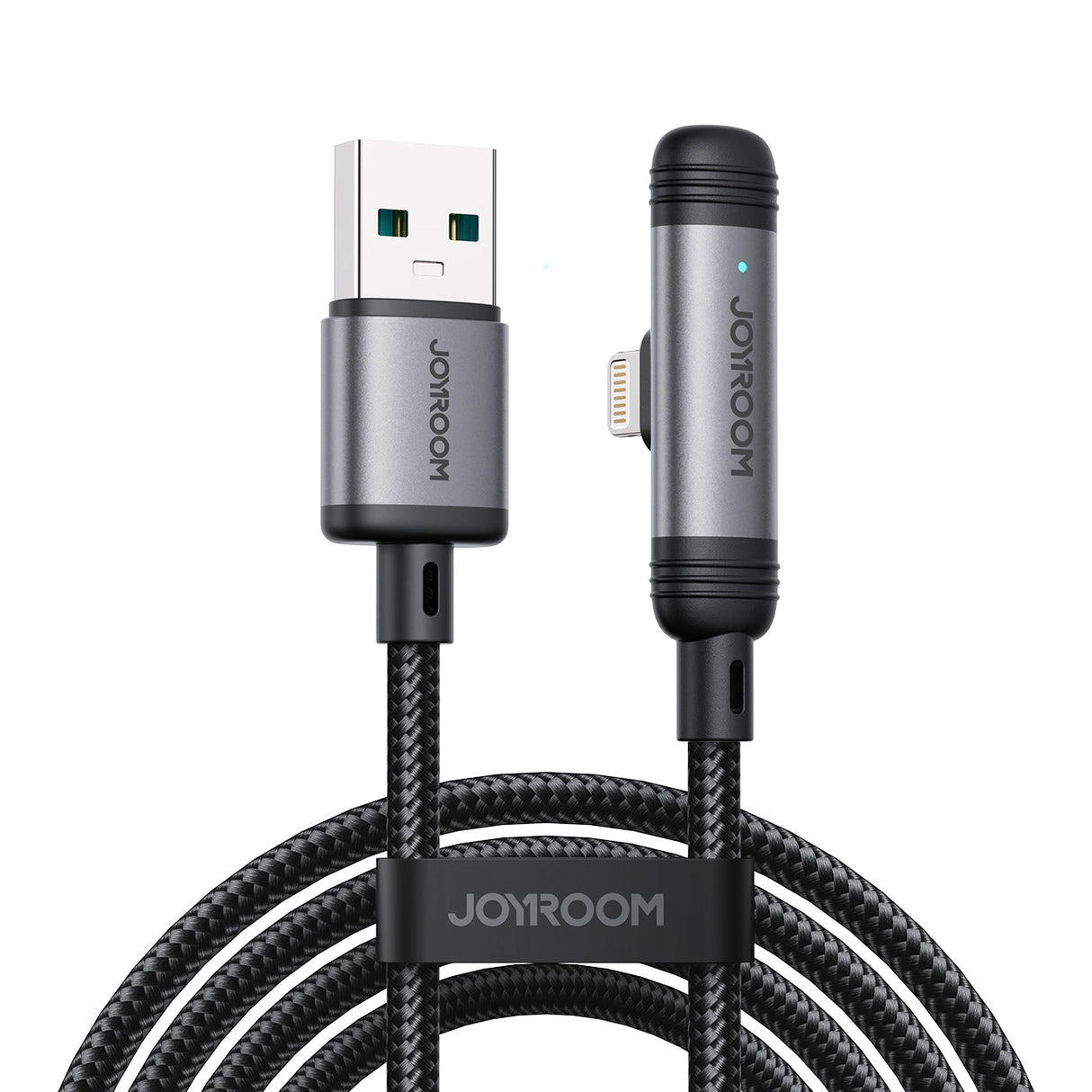 Joyroom S-A56 EnjoyX Series 90° USB-A - Lightning 3A kabel 1,2 m - sort
