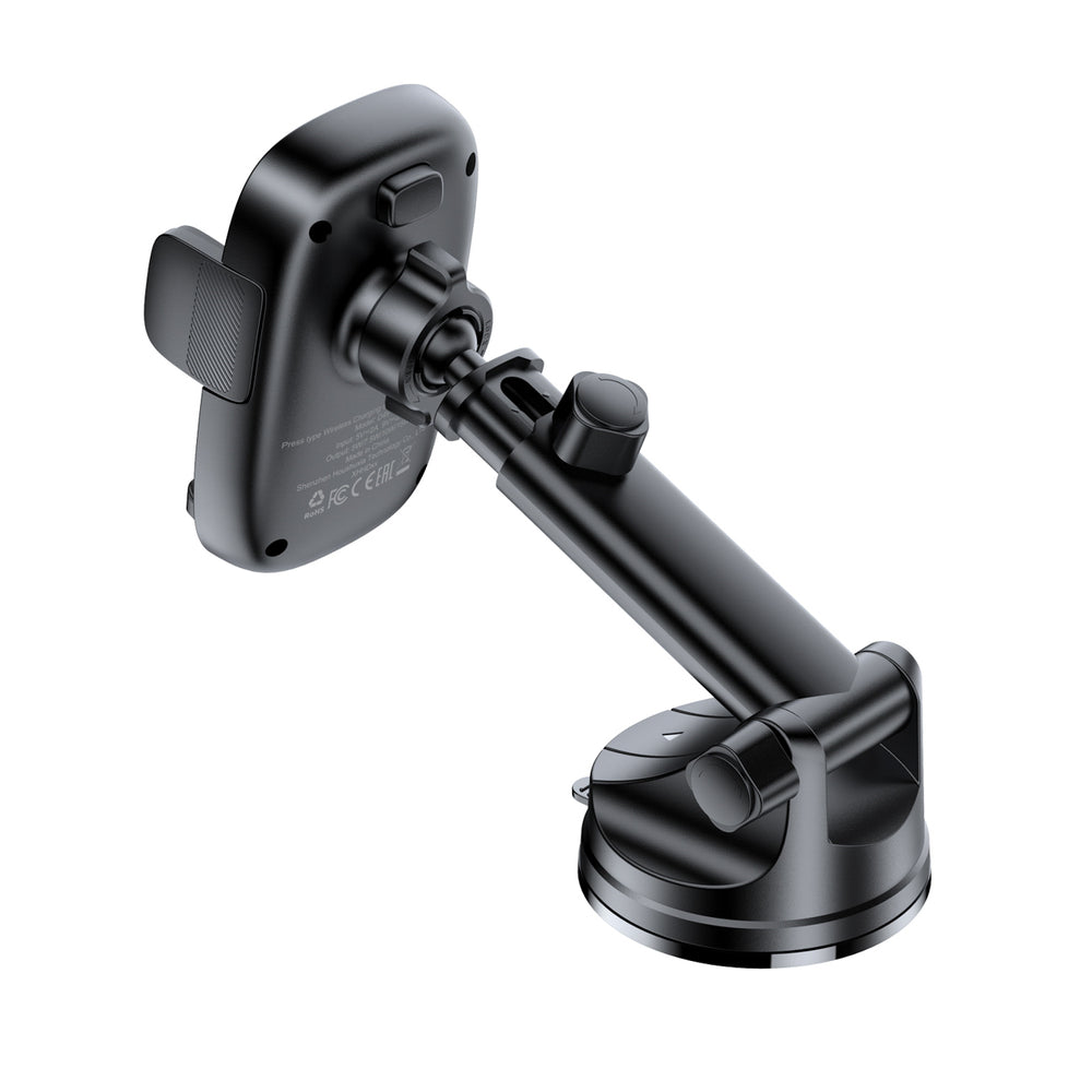 Acefast D49 Car Mount with Wireless Charger for Dashboard - Black