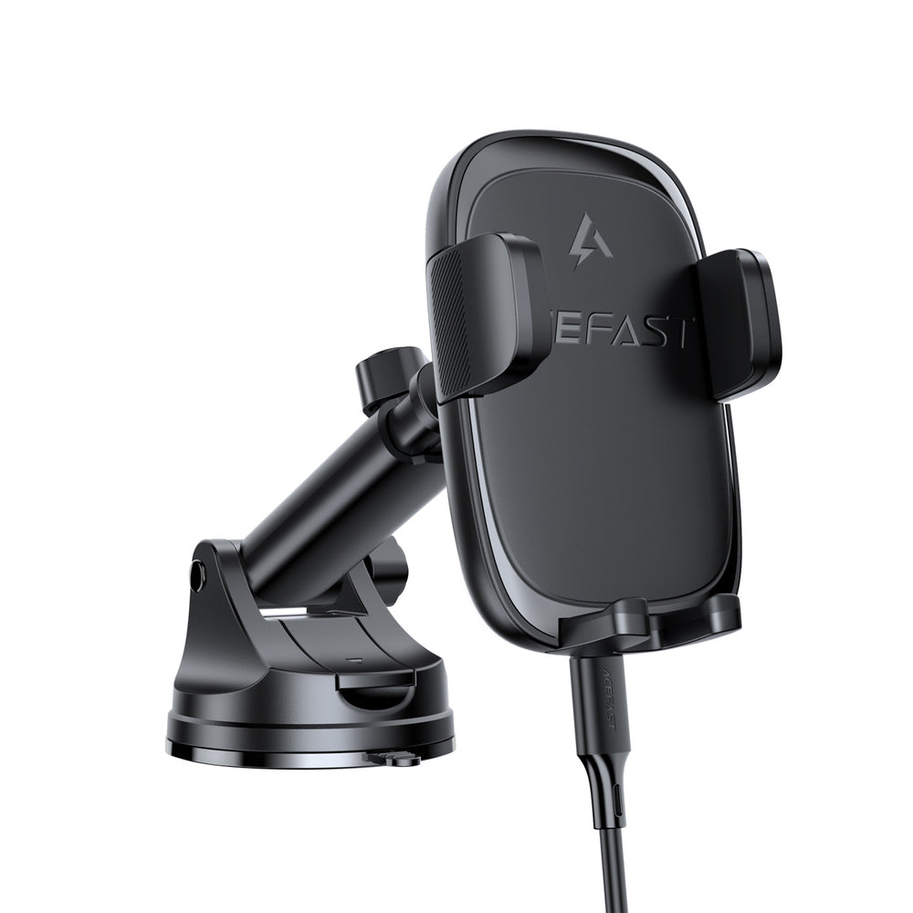 Acefast D49 Car Mount with Wireless Charger for Dashboard - Black