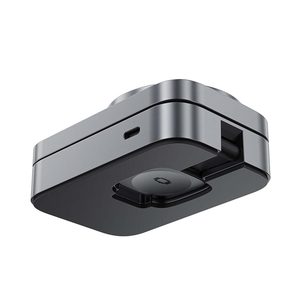 Acefast E22 3-in-1 Wireless Inductive Charging Station, MagSafe Compatible - Gray