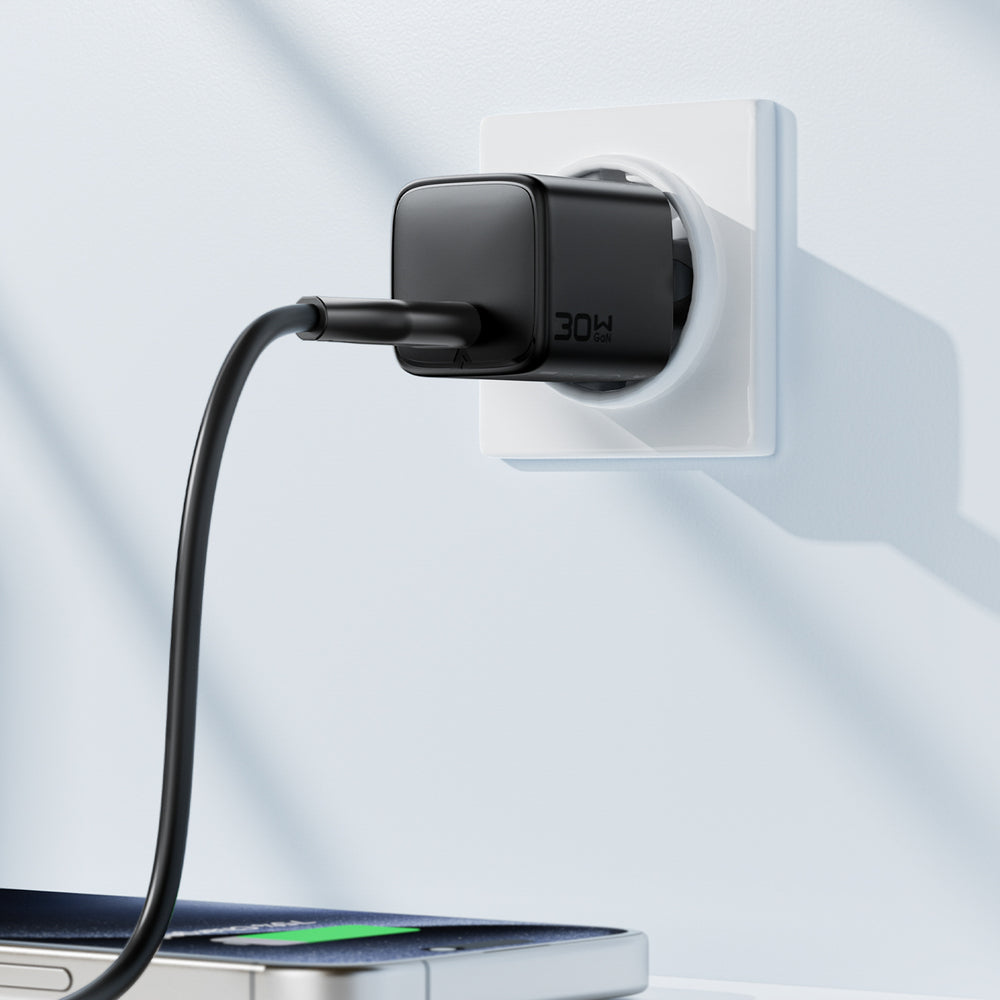 Acefast A118 GaN PD 30W USB-C Wall Charger - Black