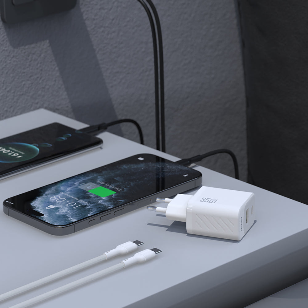 Dudao A27 Max 35W GaN Wall Charger - hvid