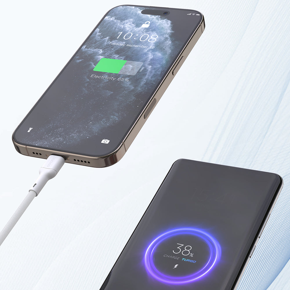 Dudao L9C 65W USB-C - USB-C 2m Kabel - Hvid