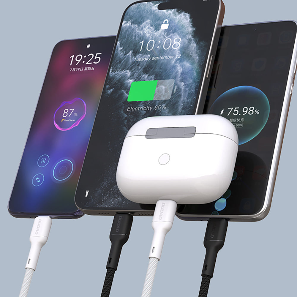 Dudao L9X 30W USB-C - Lightning Cable 2m - Black