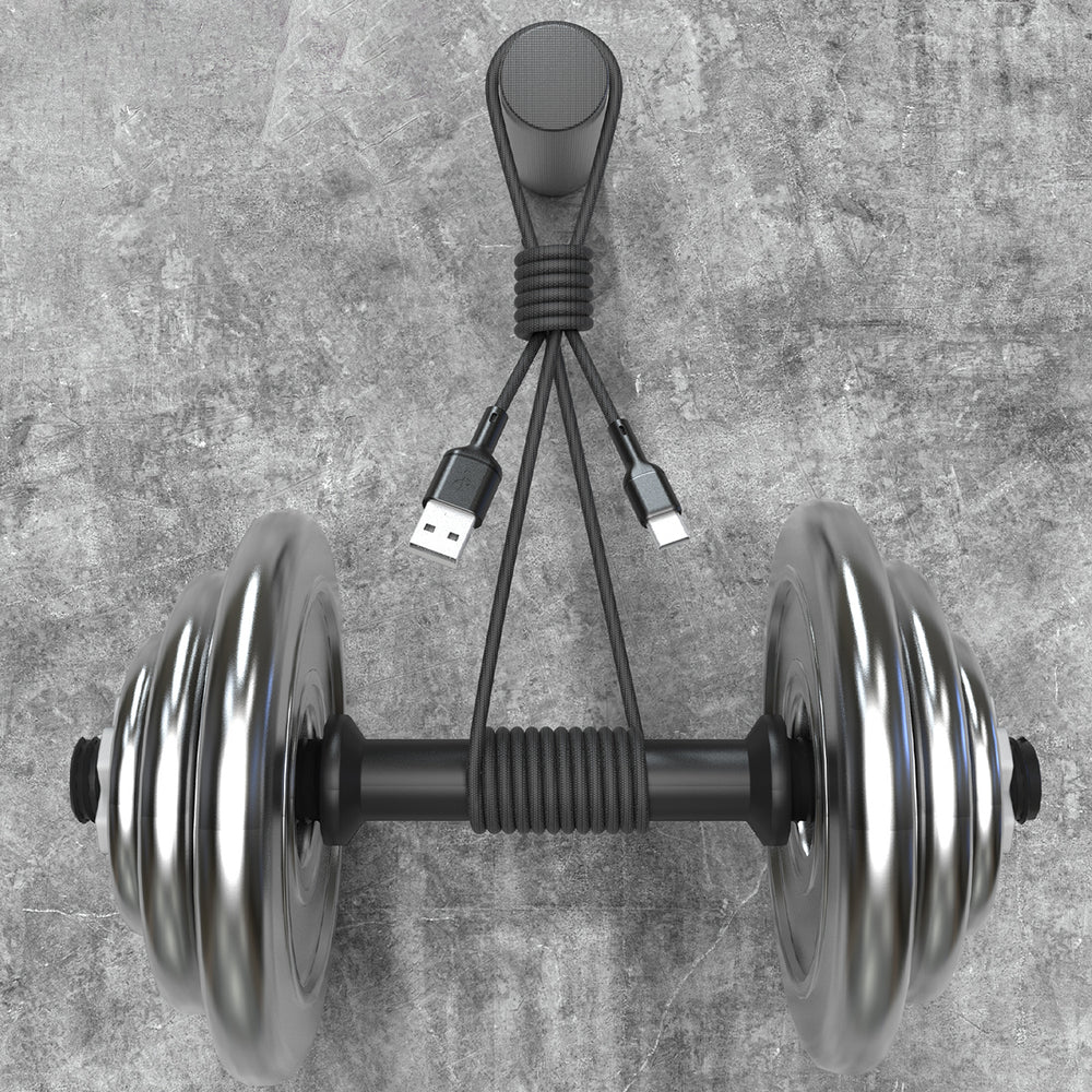 Dudao L9T 5A USB-A - USB-C Kabel 1m - sort