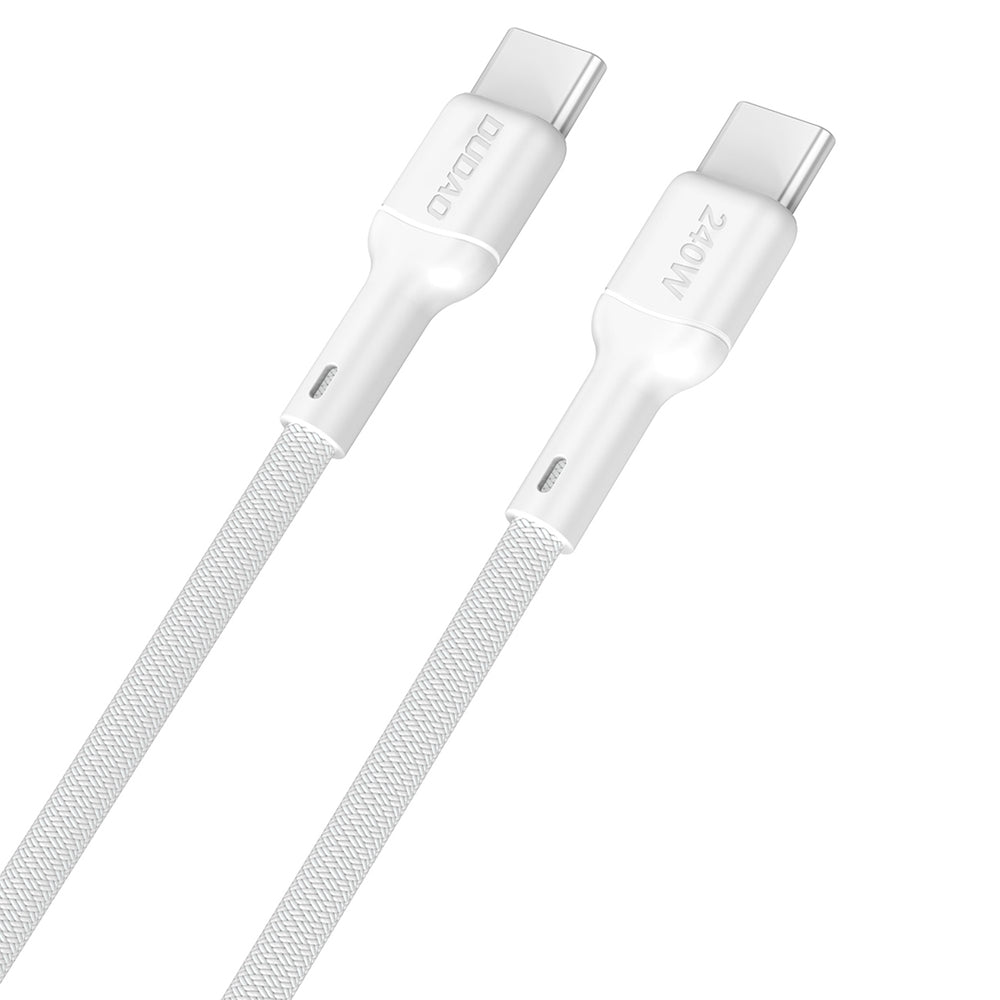 Dudao L9C Max 240W PD USB-C - USB-C-kabel 1,2 m - hvid