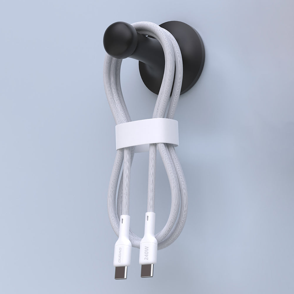 Dudao L9C Max 240W PD USB-C - USB-C Kabel 1,2m - Hvid