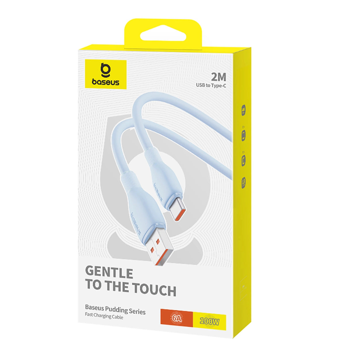 Baseus Pudding 100W USB-A - USB-C Kabel 2m - Blå