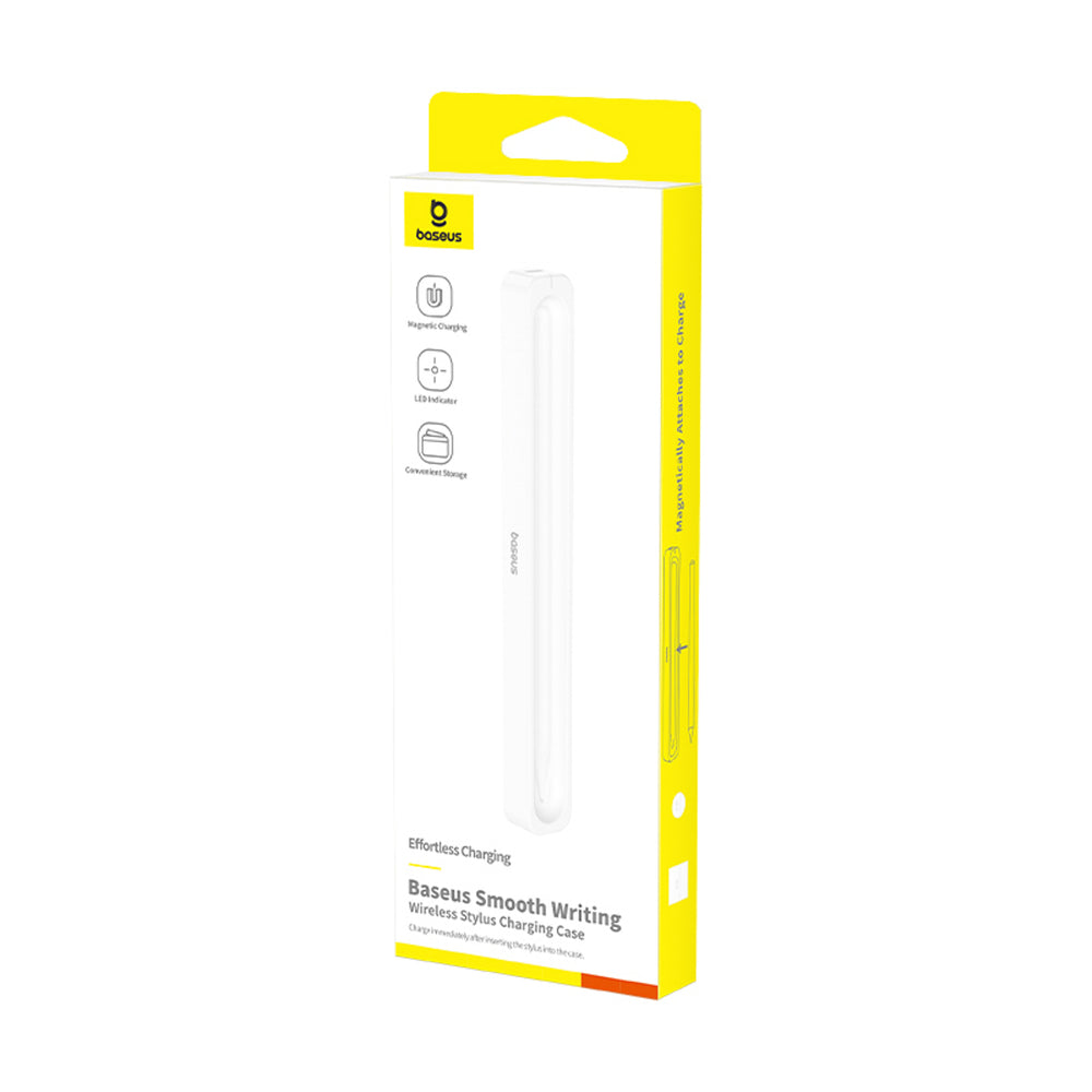 Baseus Smooth Writing Stylus Opladningsetui med Baseus Simple USB-C 3A Kabel 30cm - Hvid