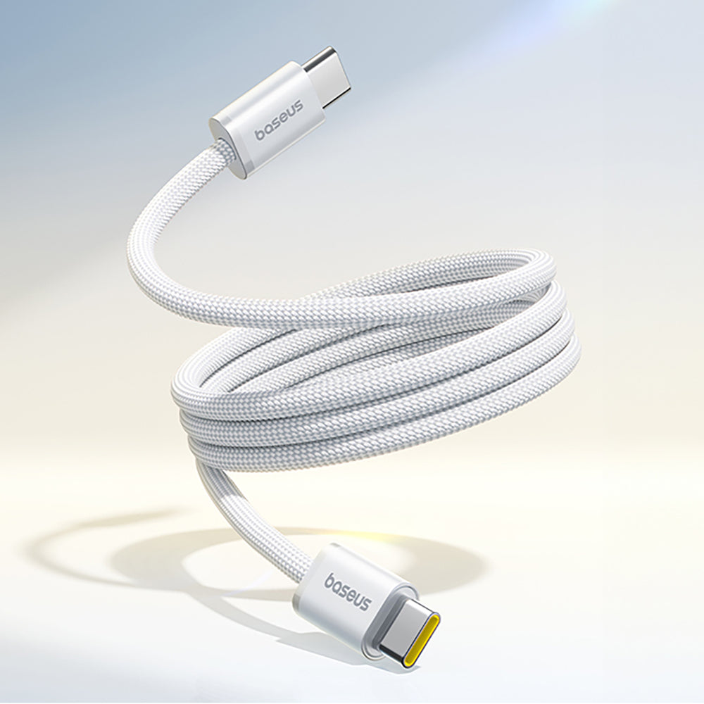 Baseus Dynamic 4 Pro 100W USB-C - USB-C Magnetisk kabel 1m - hvid