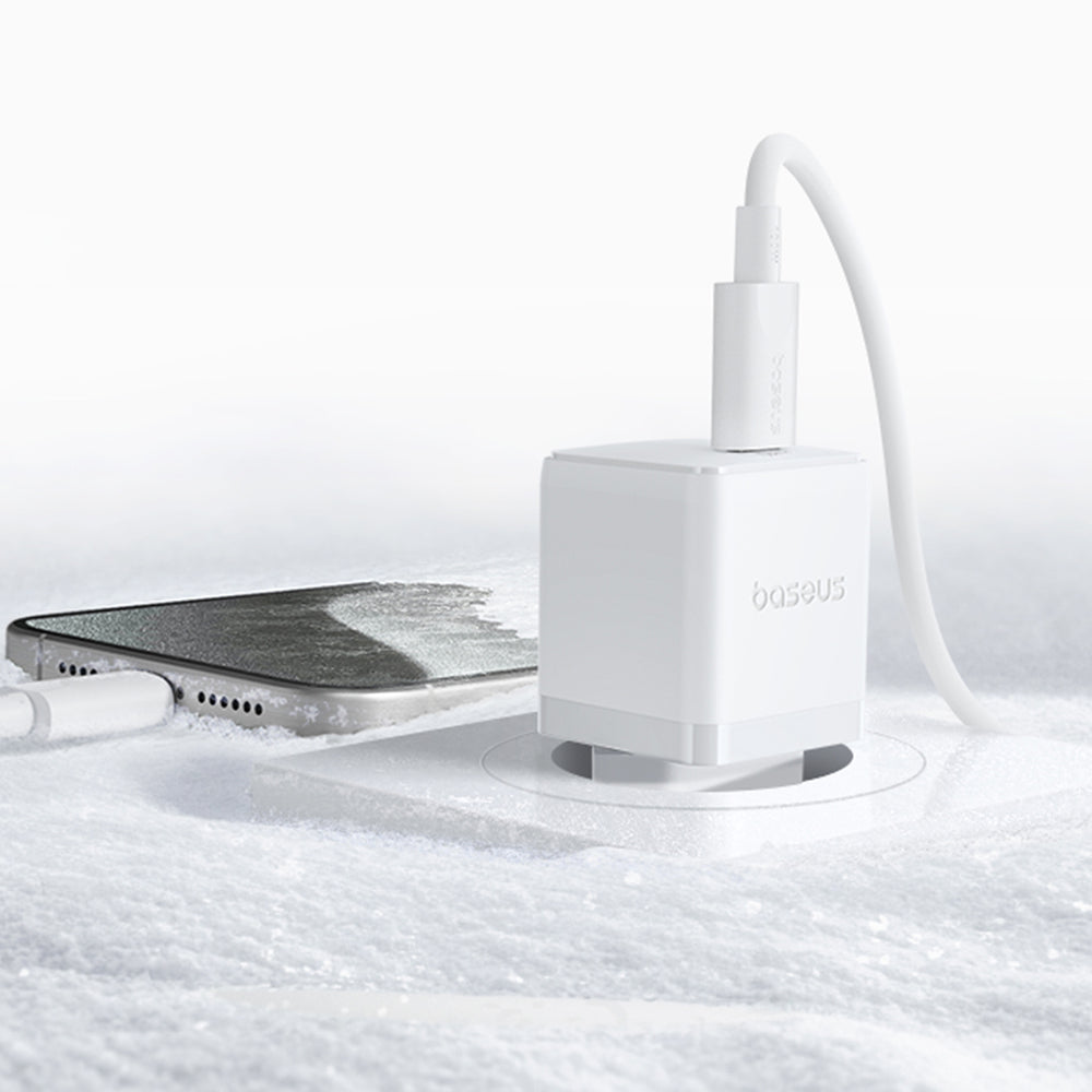 Baseus Palm 20W USB-C Wall Charger - hvid