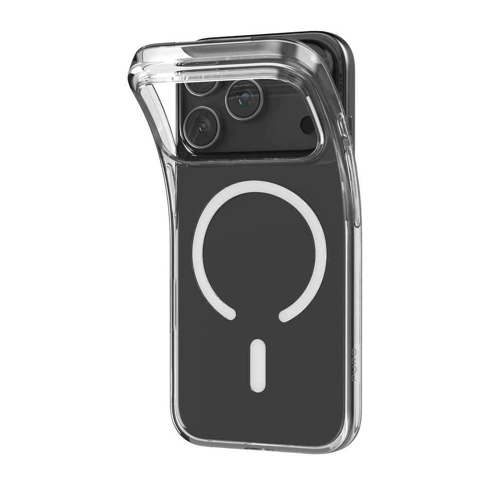Puro 0.3 MAG Ultra-Slim TPU Case Kompatibel med MagSafe til iPhone 17 Pro Max - Gennemsigtig