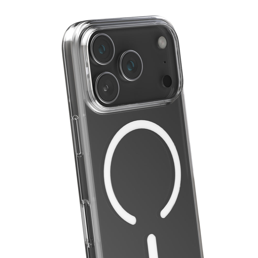 Puro 0.3 MAG Ultra-Slim TPU Case Kompatibel med MagSafe til iPhone 17 Pro - Gennemsigtig