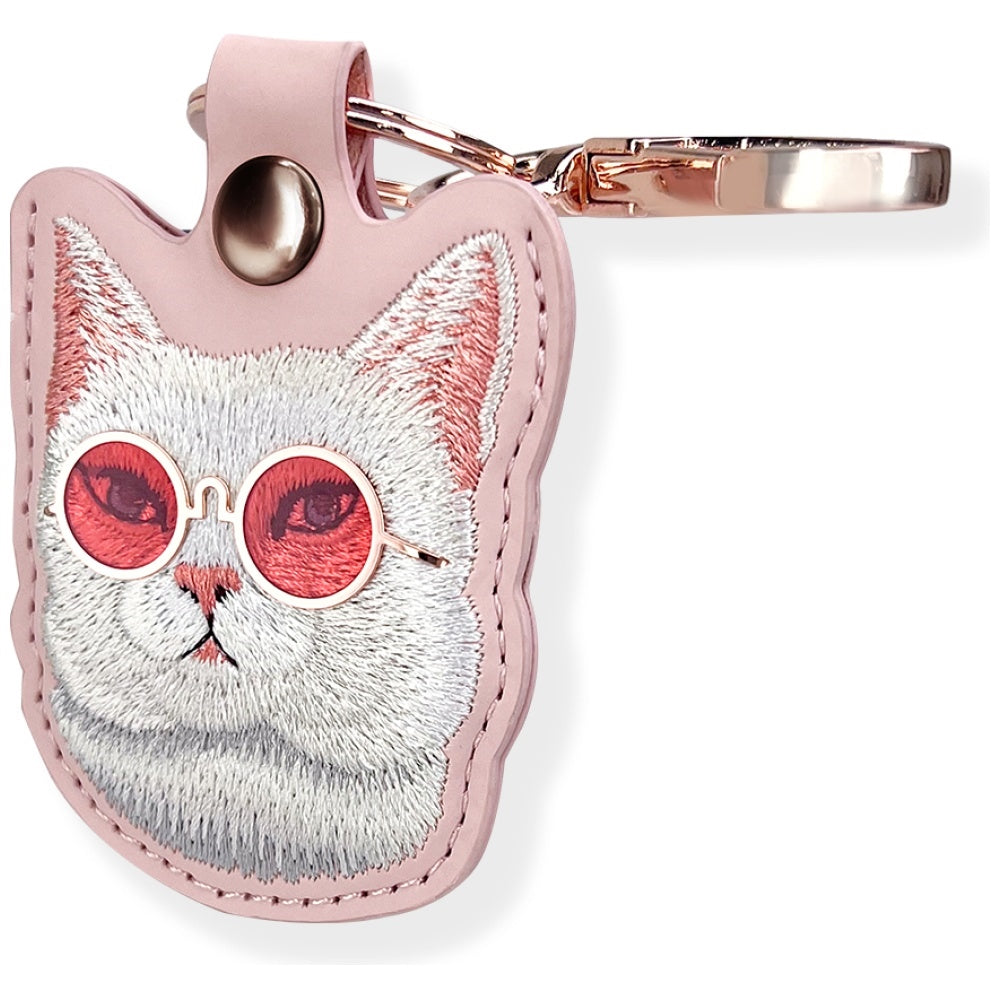 Nimmy Glasses Cool Cat Tracker Case - Pink