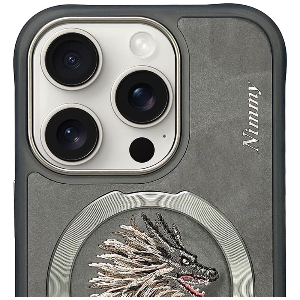 Nimmy Dragon MagSafe Case til iPhone 16 Pro - Grå