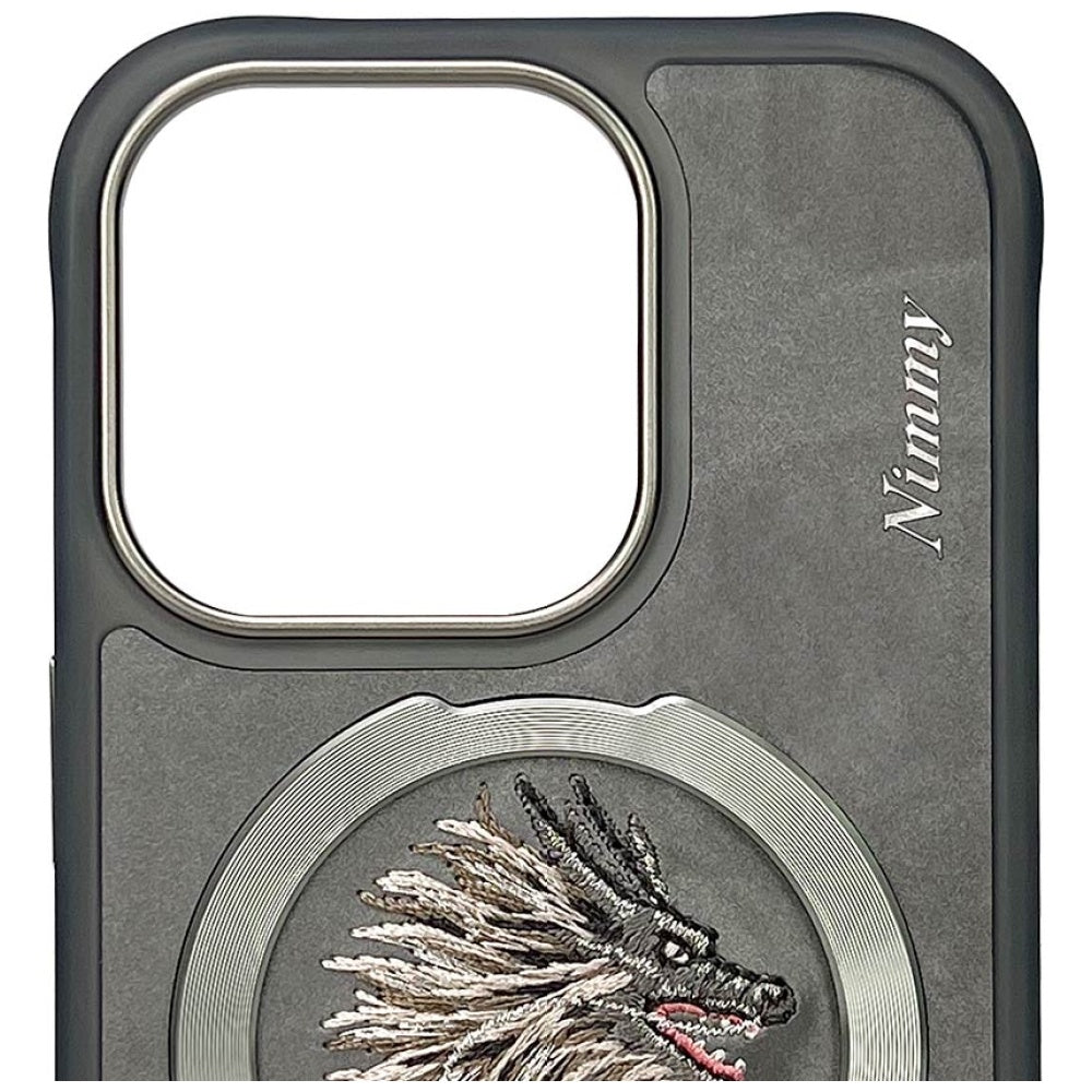 Nimmy Dragon MagSafe Case til iPhone 16 Pro - Grå