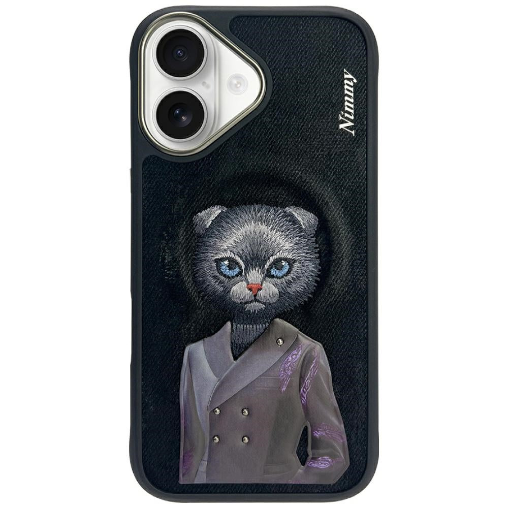 Nimmy Magnetic fashion cute pet MagSafe case for iPhone 16 - black