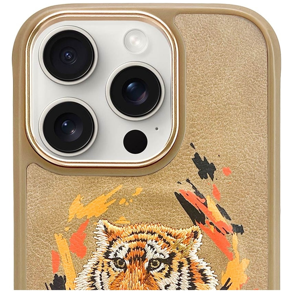 Nimmy Tiger MagSafe-fodral til iPhone 16 Pro - brun