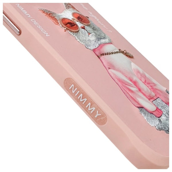 Nimmy Briller Cool Cat Case til iPhone 15 Pro Max - Pink