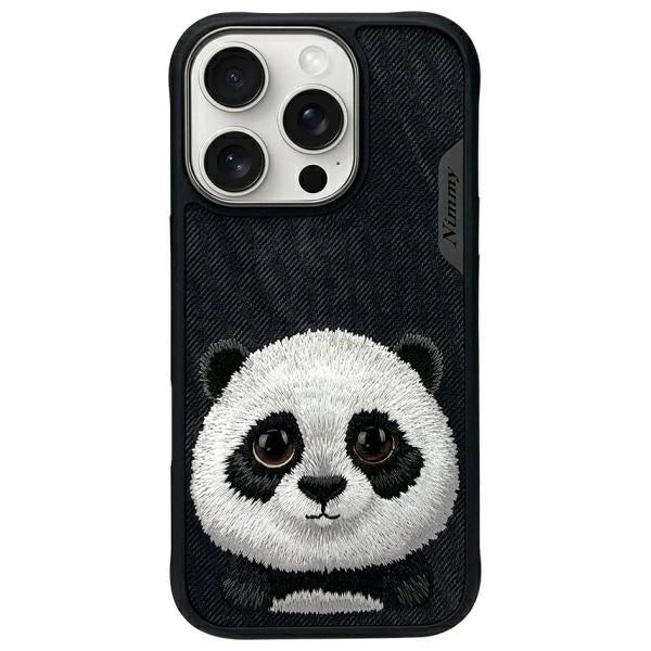 Nimmy Big Eyed Pet 2.0 Panda case for iPhone 16 Pro - black