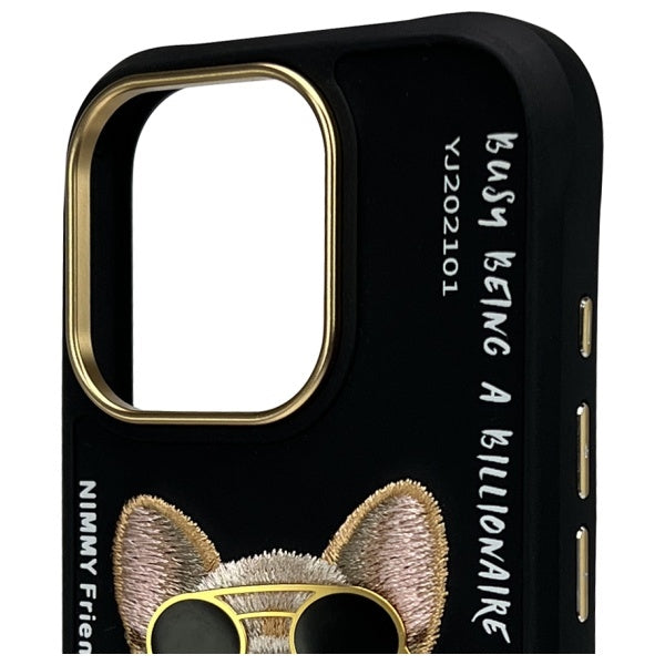 Nimmy Briller Cool Dog Case til iPhone 16 Pro - sort
