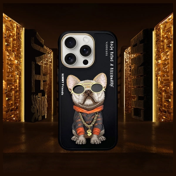Nimmy Briller Cool Dog Case til iPhone 16 Pro - sort