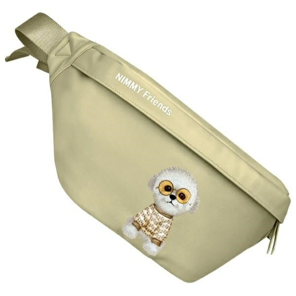 Nimmy Crossbody Briller Cool Dog Skuldertaske - Grøn