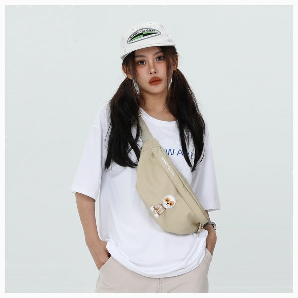 Nimmy Crossbody Briller Cool Dog Skuldertaske - Grøn