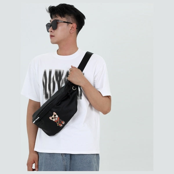 Nimmy Crossbody Briller Cool Dog Skuldertaske - Grøn