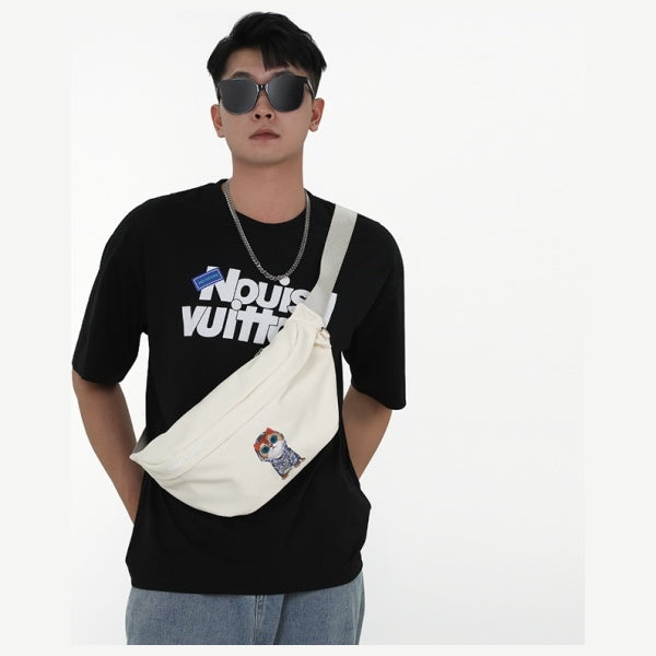 Nimmy Crossbody Briller Cool Dog Skuldertaske - Grøn