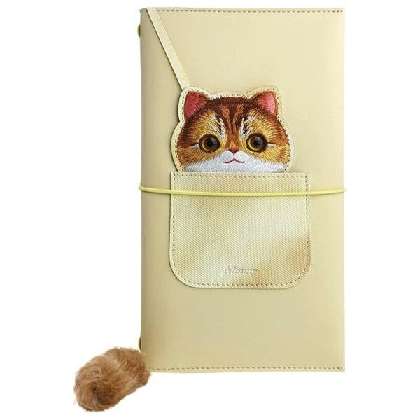 Nimmy Big Eyed Pet 2.0 Cat 2-i-1 Notebook + Pen Set - Beige