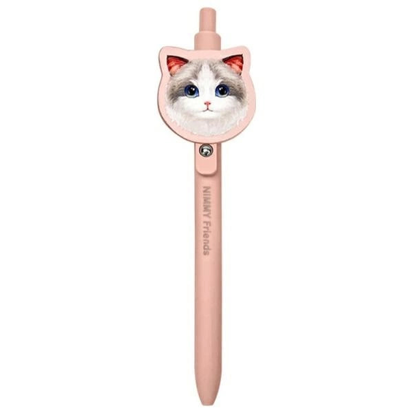 Nimmy 2in1 notesbog + pen pink Big Eyed Pet 2.0 Cat sæt
