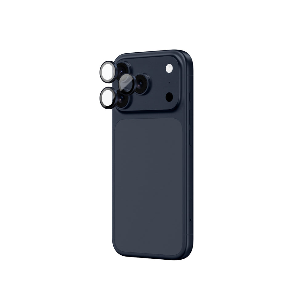 AmazingThing Lens Glass til iPhone 17 Pro / Pro Max med blå aluminiumsramme