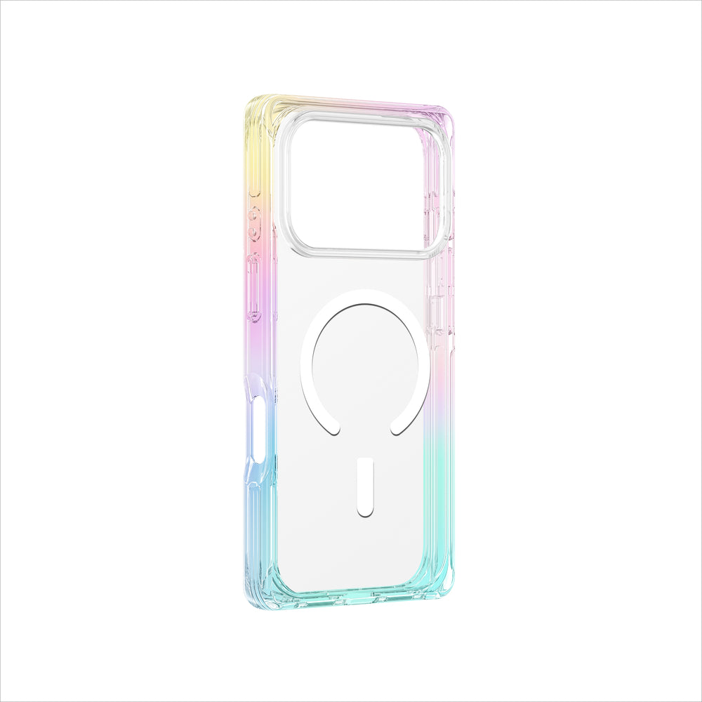 AmazingThing Omni-hylster til iPhone 17 Pro kompatibel med MagSafe - gennemsigtig regnbue