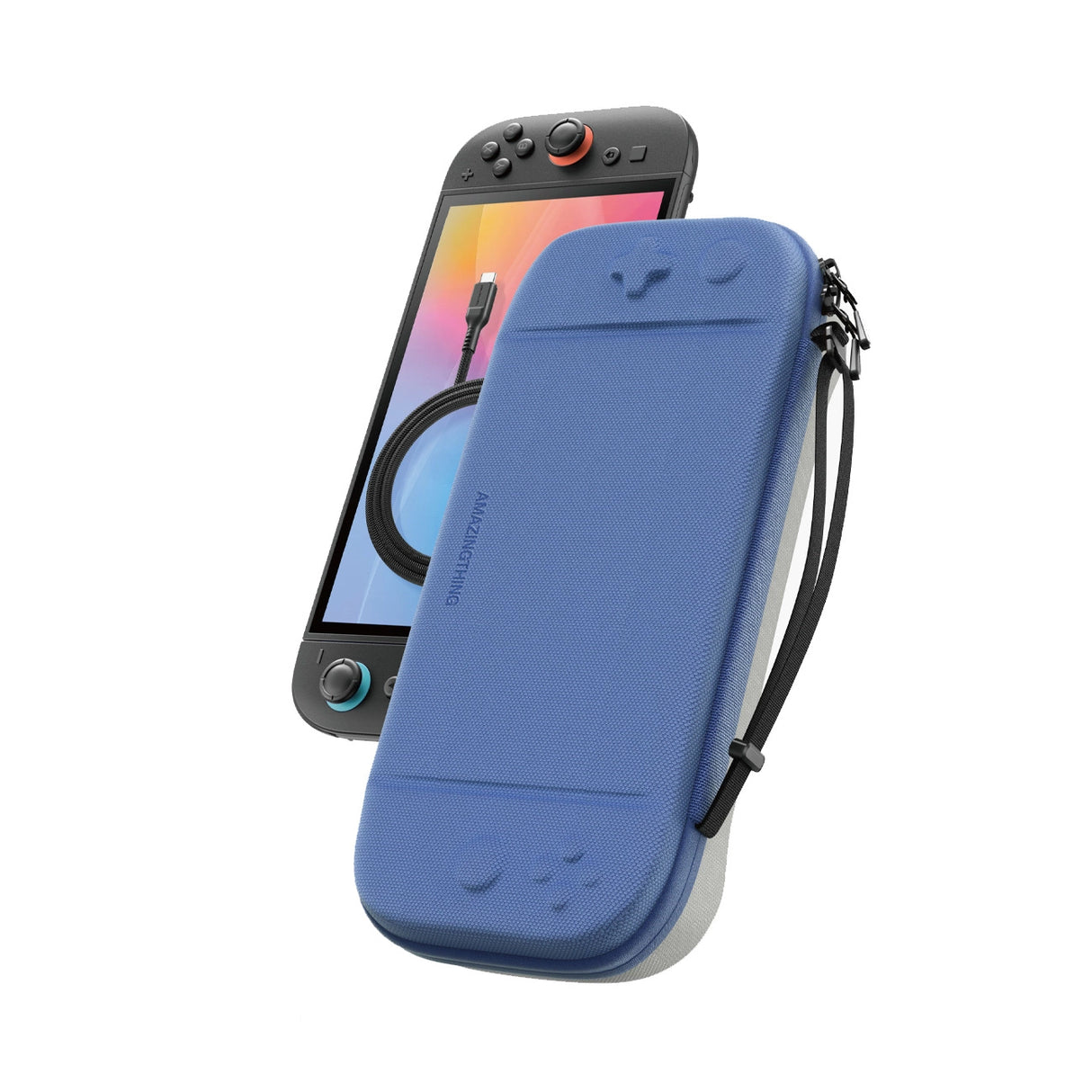 AmazingThing PlayShield EDC beskyttende sag til Nintendo Switch 2 - Blå