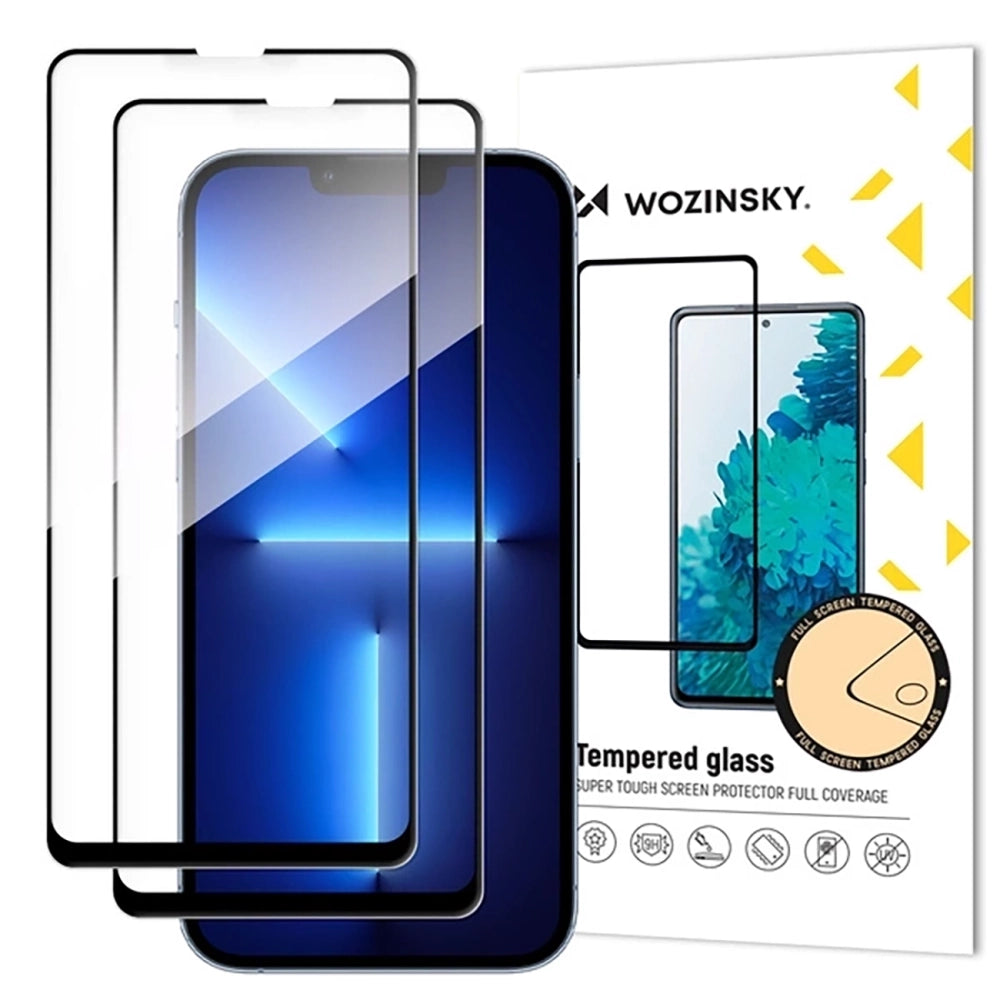 Wozinsky Full Glue Tempered Glass Screen Protector 2-pakke til Samsung Galaxy A17 / A17 5G