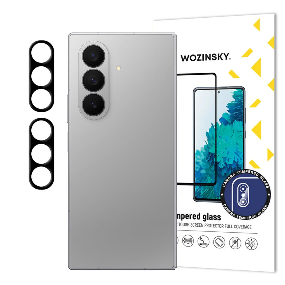 Sort Wozinsky Full Camera Glass til Samsung Galaxy Z Fold 7, sæt af 2