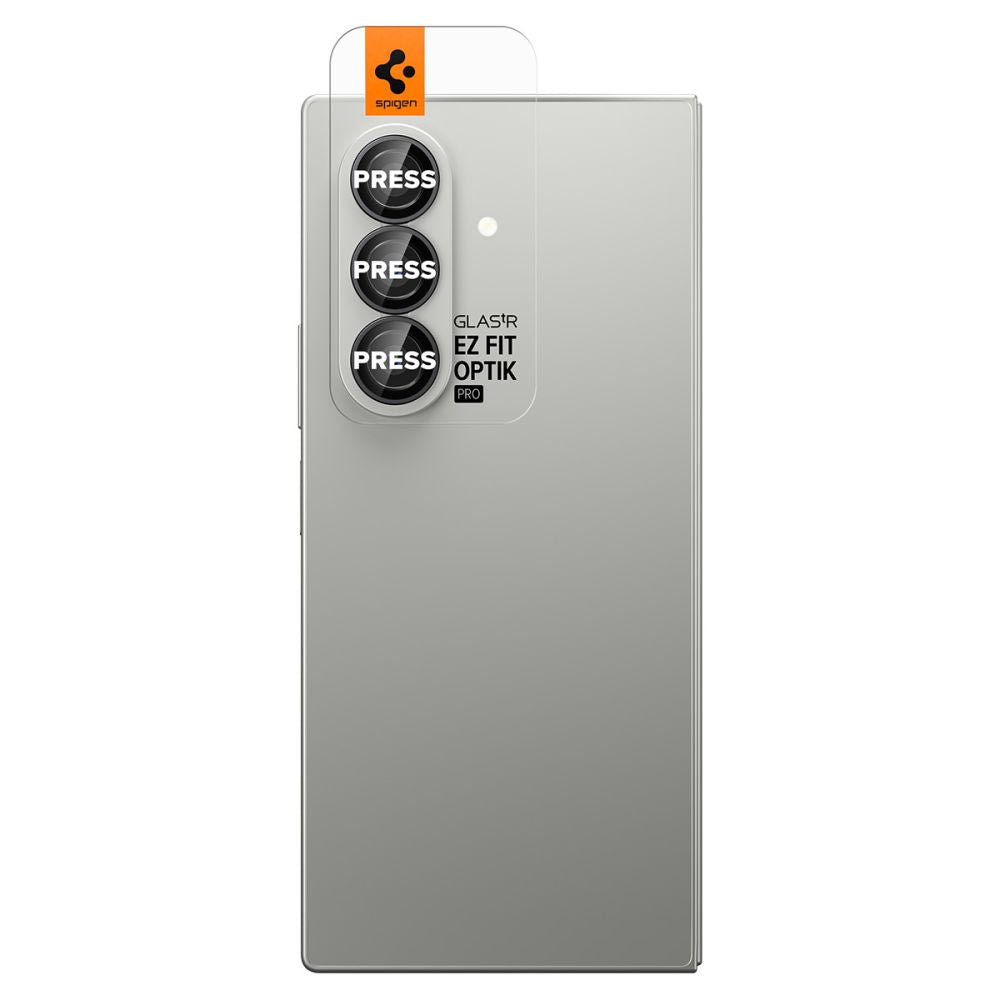 Spigen Optik Pro HD Glas.TR EZ Fit 2-pakke Kamera beskytter til Samsung Galaxy Z Fold 7 - sort