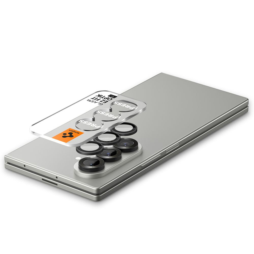 Spigen Optik Pro HD Glas.TR EZ Fit 2-pakke Kamera beskytter til Samsung Galaxy Z Fold 7 - sort