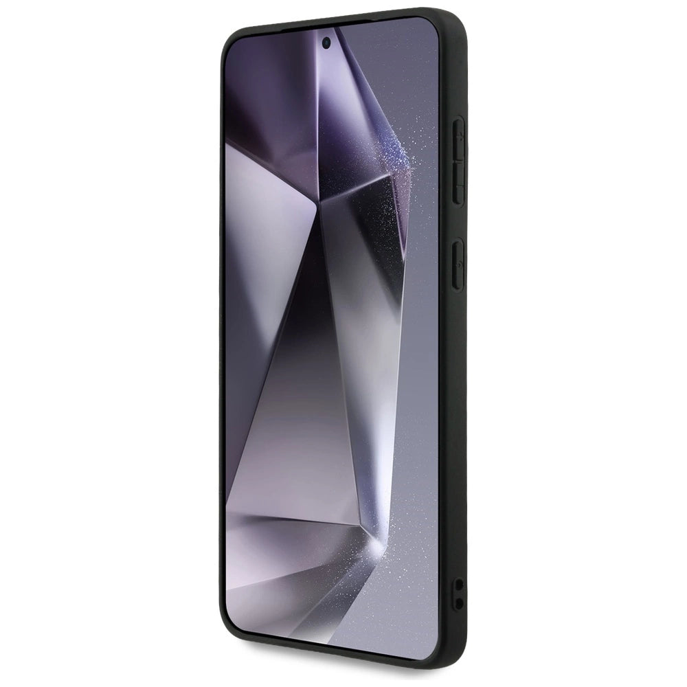 BMW læder overdimensioneret striber MagSafe-foder for Samsung Galaxy S25 Edge - sort