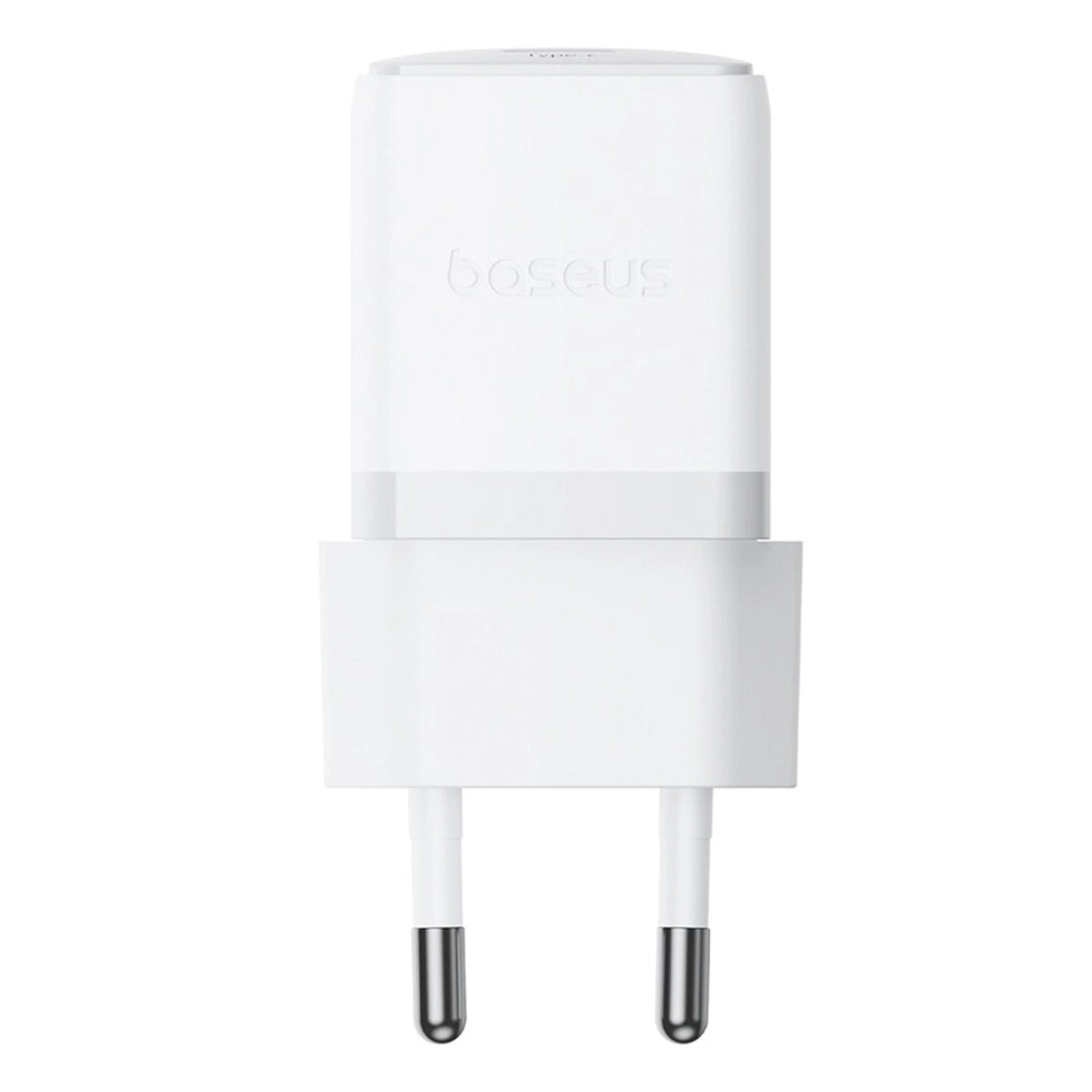 Baseus Palm 1C 20W Wall Charger (med Baseus Mini White USB-C 60W (20V / 3A) 1m Kabel) - Hvid