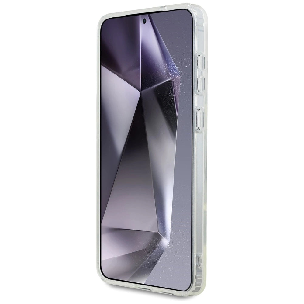 Karl Lagerfeld Button Choupette Head Printed Logo MagSafe Case til Samsung Galaxy S25 Edge - Hvid