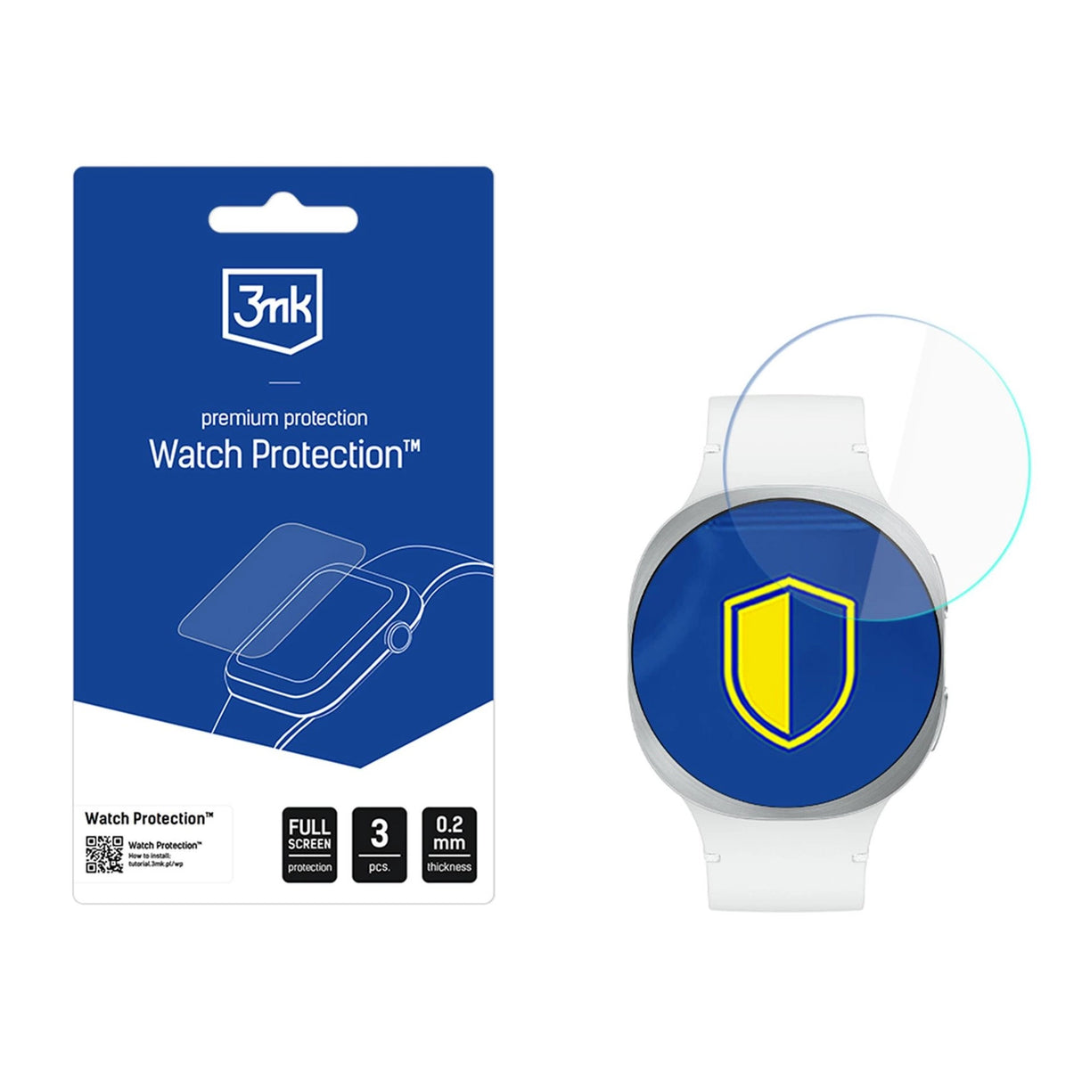 3mk Watch Protection FlexibleGlass hybrid glas til Samsung Galaxy Watch 8 40mm