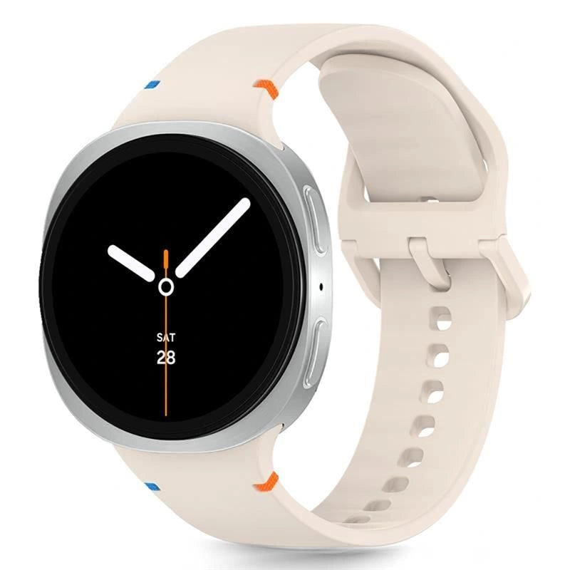 Tech-Protect silikonrem til Samsung Galaxy Watch 40/44/46 mm - beige