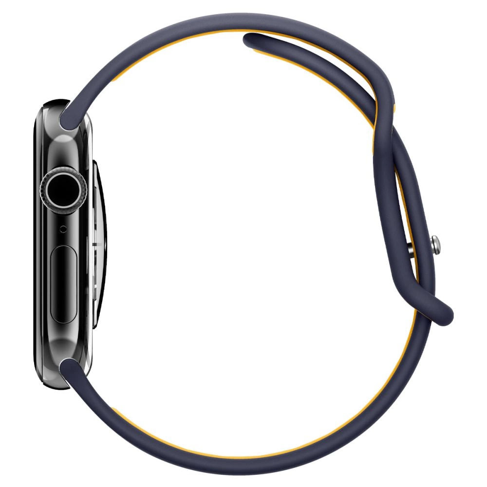 Spigen Nano Pop Strap til Apple Watch 44 / 45 / 46 / 49 mm - Navy Blue og Yellow