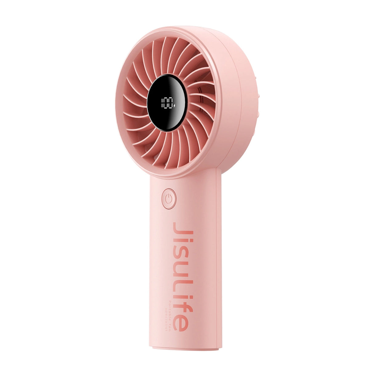 Jisulife håndholdt ventilator Life4 5000mAh bærbar USB-ventilator - Pink